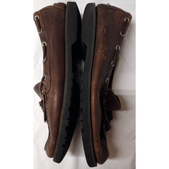 Sperry Top-Sider Mens 10M Brown Leather With Tassles Slip On Loafers Shoes - Picture 7 of 16